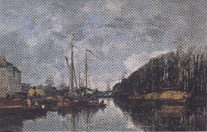 Kanal an der Allee Verte in Brussel, Eugene Boudin